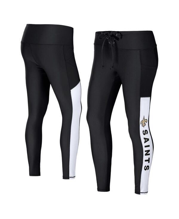 ウェア バイ エリン アンドルーズ レディース ボトムス レギンス WEAR by Erin Andrews Womens Black New Orleans Saints Leggings Blac 11,186円