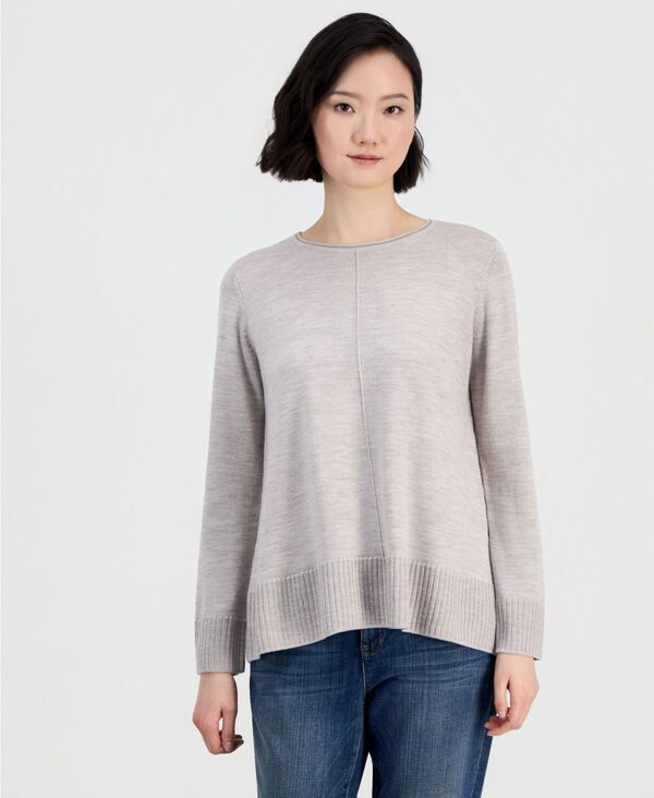 エイリーンフィッシャー レディース アウター ニット・セーター クルーネック ウール Eileen Fisher Womens Wool Crewneck Sweater Mpoat