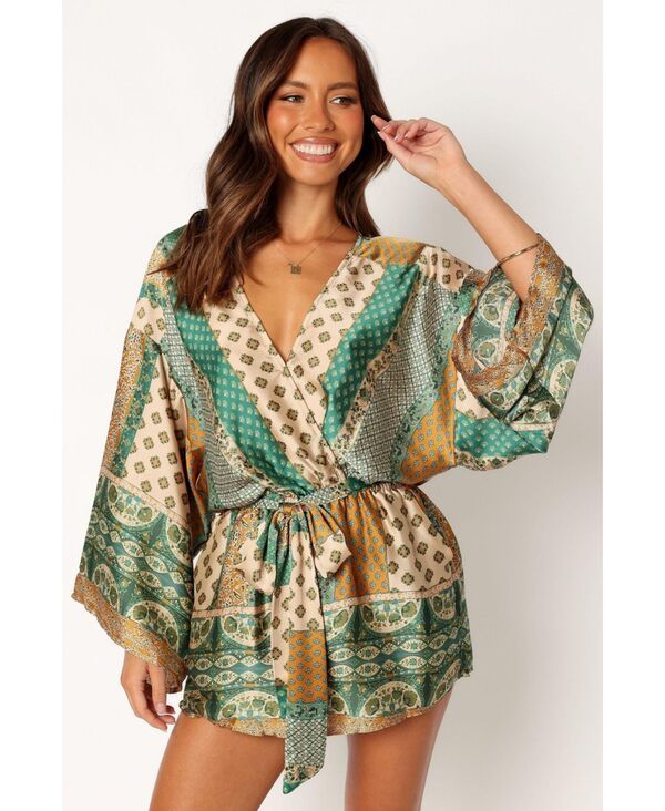 【送料無料】 Petal and Pup レディース ハーフパンツ・ショーツ ボトムス Womens Elyse Romper Green