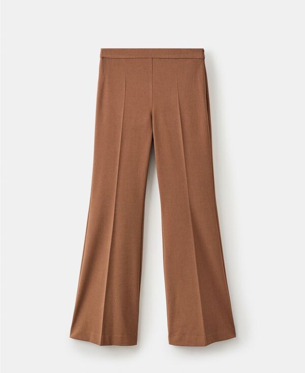 【送料無料】 マンゴ レディース カジュアルパンツ ボトムス Womens Wide Leg Suit Pants Caramel