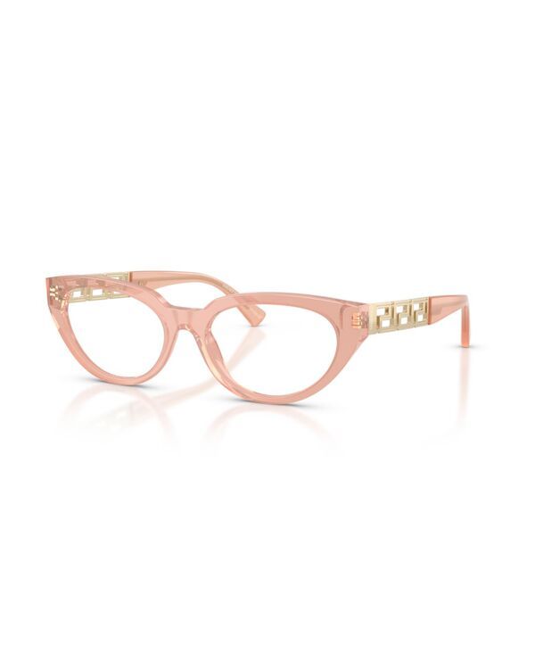 ヴェルサーチ レディース アクセサリー サングラス・アイウェア Versace Womens Cat Eyeglasses VE3383 Opal Powder