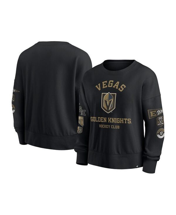 ファナティクス レディース アウター パーカー・スウェット シャツ Fanatics Womens Black Vegas Golden Knights Go Team Pullover Sweats