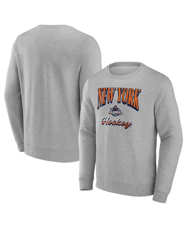 ファナティクス メンズ アウター パーカー・スウェット シャツ フリース Fanatics Mens Gray New York Islanders Lighthe Candle Fleece Pul
