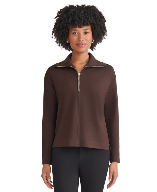 ジョーンズニューヨーク レディース アウター ジャケット・ブルゾン ジャケット Jones New York Womens Zip Front Pull On Long Sleeve Jacket P