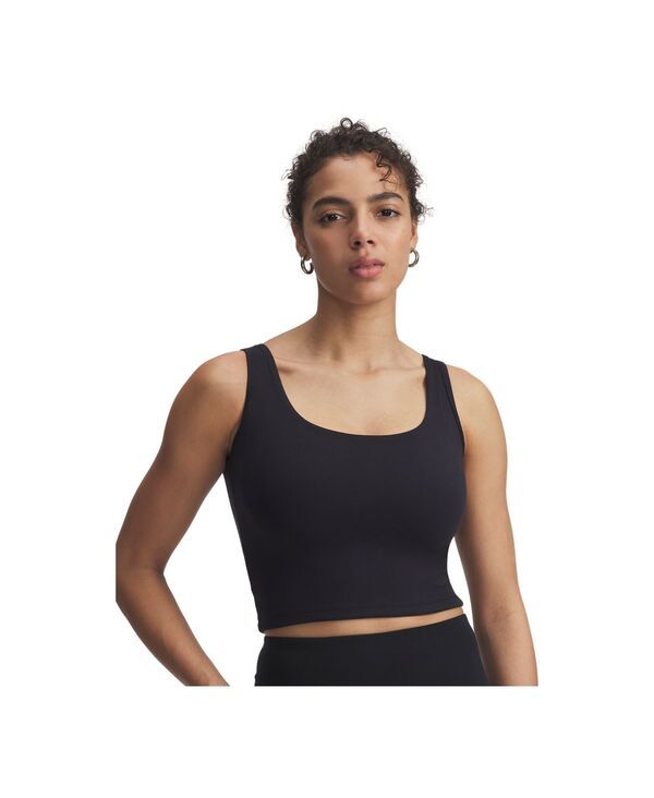 アンダーアーマー レディース トップス タンクトップ プリント クロップド Under Armour Womens Motion Print Cropped Tank Top Black ブラック