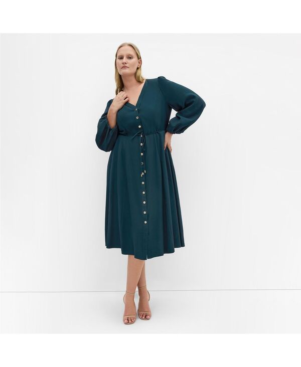 シティーシック レディース トップス ワンピース ミディワンピース ミディ CITY CHIC Womens Kristina Midi Dress Deep emerald エメラルド