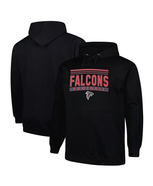 ファナティクス メンズ アウター パーカー・スウェット トール パーカー Fanatics Mens Black Atlanta Falcons Big Tall Pop Pullover Hoodi