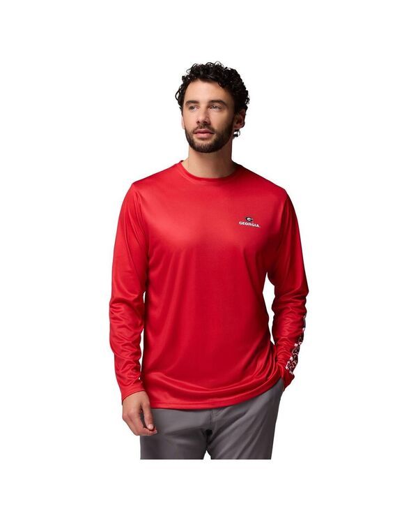 コロンビア メンズ トップス Tシャツ Columbia Mens Red Georgia Bulldogs PHG Terminal Shot Long Sleeve TShirt Red レッド 12,360円