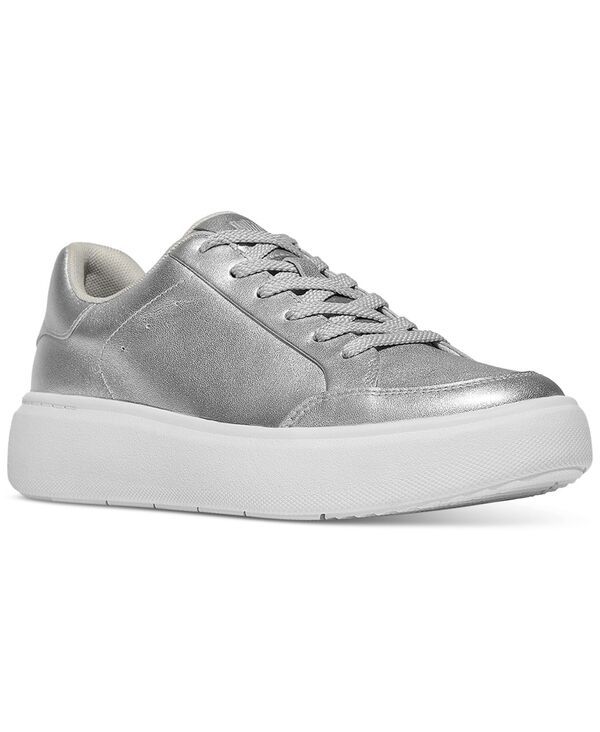 フィットフロップ レディース シューズ スニーカー トール レース レザー FitFlop Womens RTG MetallicLeather Laceup Sneakers Silver シルバー