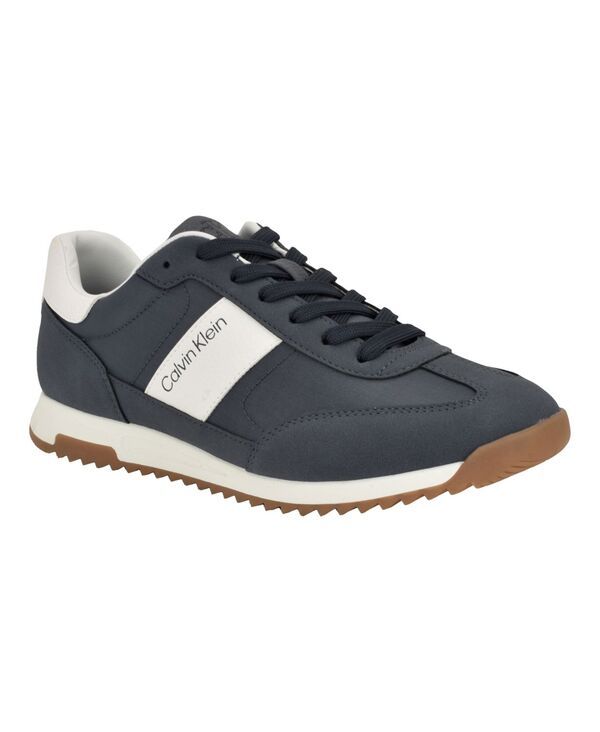 カルバンクライン メンズ シューズ スニーカー レース Calvin Klein Mens Galent Casual Lace Up Sneakers Dark blue ブルー