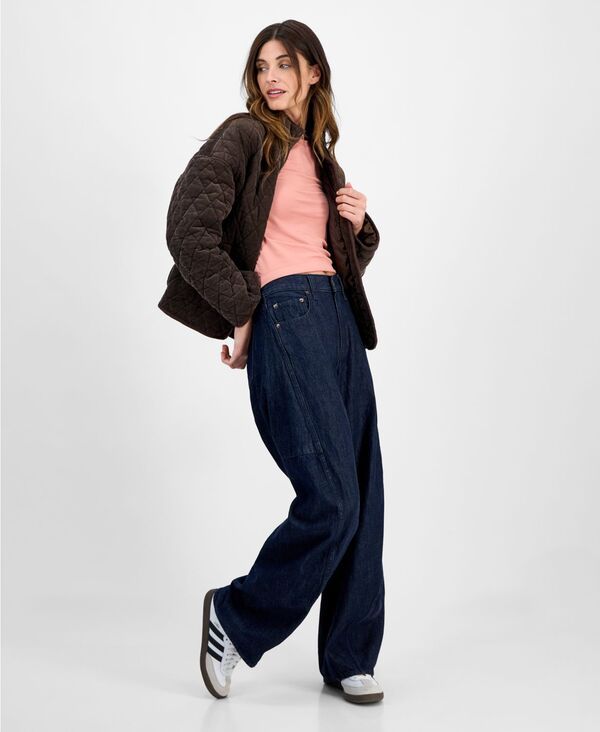 コーヒーショップ レディース アウター ジャケット・ブルゾン コーデュロイ キルティング コート CoffeeShop Juniors Quilted Corduroy ZipFront Coat C