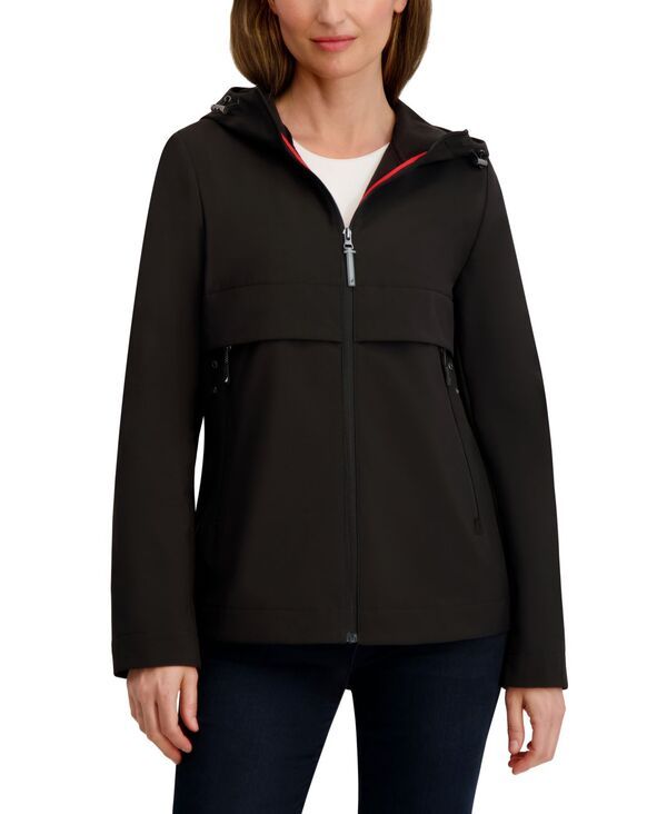 ナウティカ レディース アウター ジャケット・ブルゾン コート Nautica Womens Hooded Softshell Coat Black ブラック
