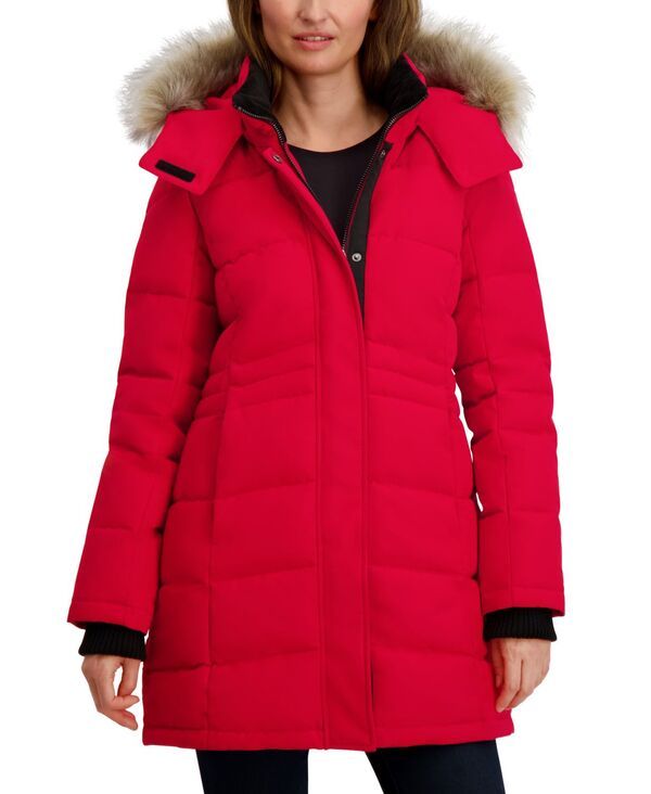 ナウティカ レディース アウター ジャケット・ブルゾン コート Nautica Womens Hooded Puffer Coat Nautica Red レッド