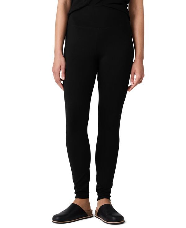 エイリーンフィッシャー レディース ボトムス レギンス アンクル ハイウエスト Eileen Fisher Womens HighWaist Ankle Leggings Black ブラック