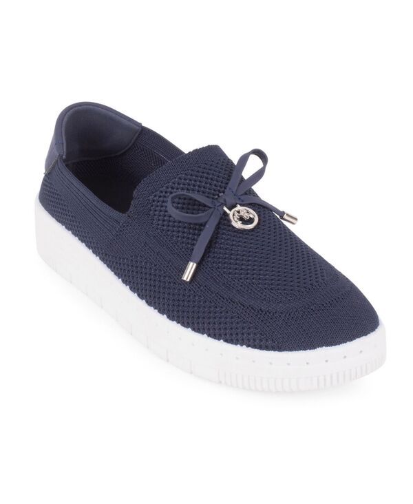 グロリアバンデービルト レディース シューズ スニーカー Gloria Vanderbilt Womens Annette SlipOn Sneakers NavyWhite ホワイト 14,896円