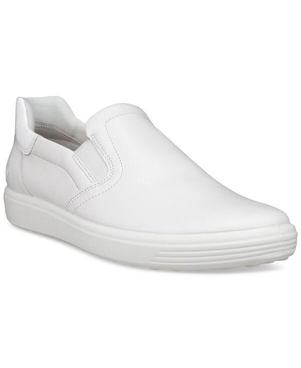エコー レディース シューズ スニーカー Ecco Womens Soft 7 Easy SlipOn Sneakers White Patent White ホワイト