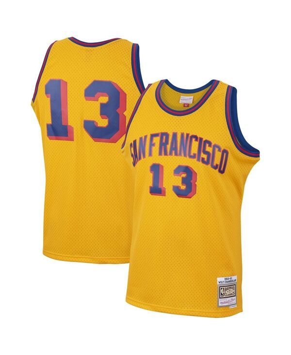ミッチェルネス メンズ トップス シャツ ジャージー Mitchell Ness Mens Wilt Chamberlain Gold San Francisco Warriors 196263 Ha