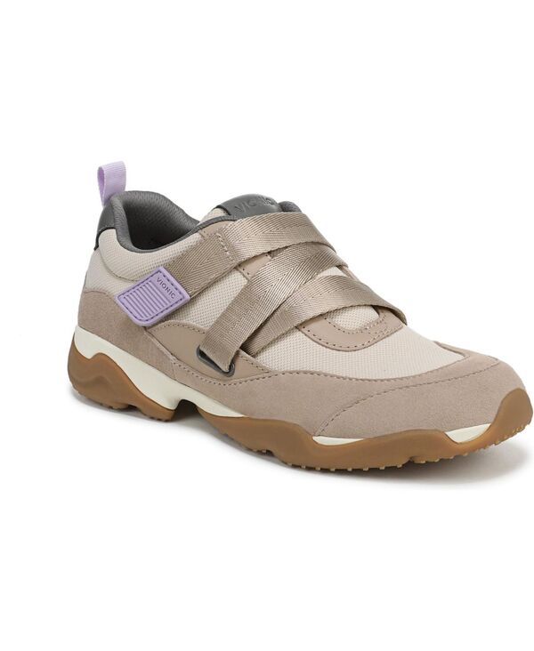 バイオニック レディース シューズ スニーカー Vionic Womens Walk Slim Gia Walking Shoes Parchment suedeleather