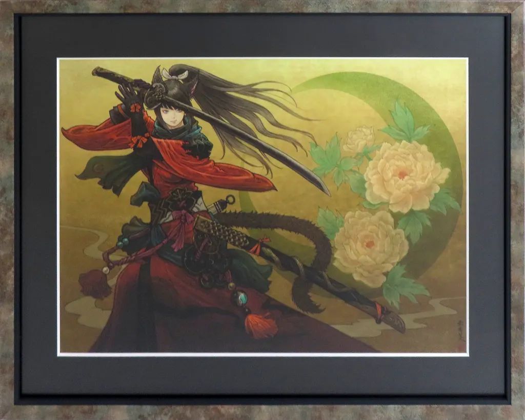 【中古】アニメムック 付属品付)ファイナルファンタジーXIV 複製原画『乱れ雪月花』
