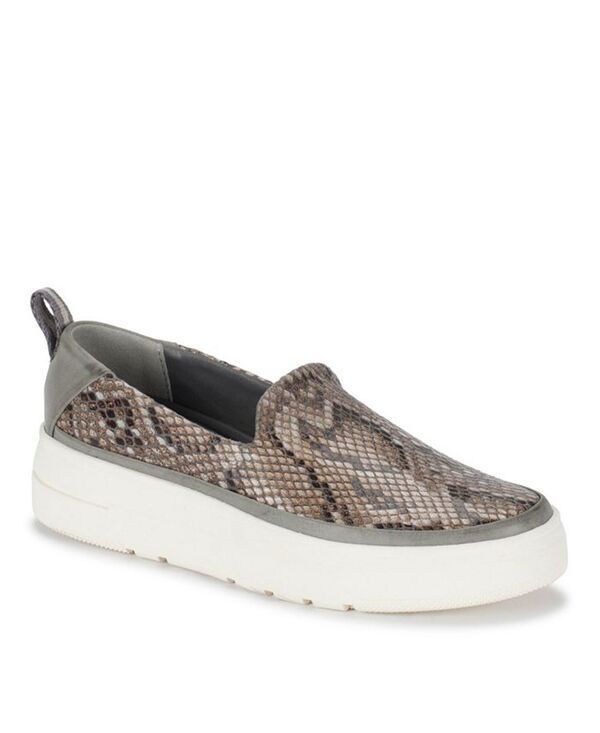 ベアトラップス レディース シューズ スニーカー Baretraps Womens Nevin Slip On Sneakers Slate Snake スレート