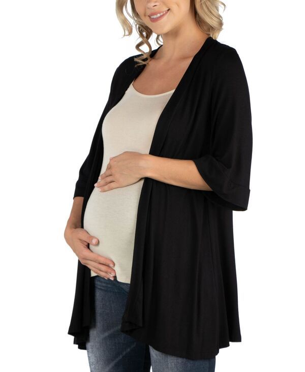 24 セブンコンフォート レディース アウター ニット・セーター カーディガン マタニティ 24seven Comfort Apparel Open Front Elbow Length Sleeve 24 セブンコンフォート レディース アウター ニット・セーター カーディガン マタニティ 24seven Comfort Apparel Open Front Elbow Length Sleeve