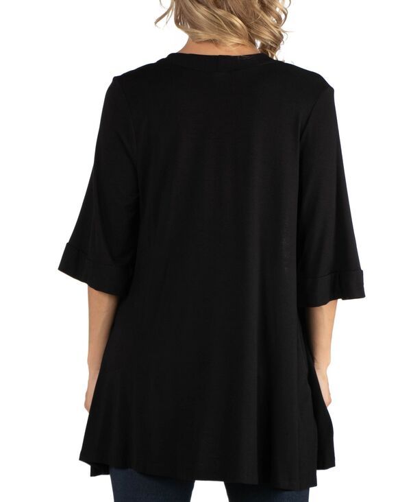 24 セブンコンフォート レディース アウター ニット・セーター カーディガン マタニティ 24seven Comfort Apparel Open Front Elbow Length Sleeve 24 セブンコンフォート レディース アウター ニット・セーター カーディガン マタニティ 24seven Comfort Apparel Open Front Elbow Length Sleeve