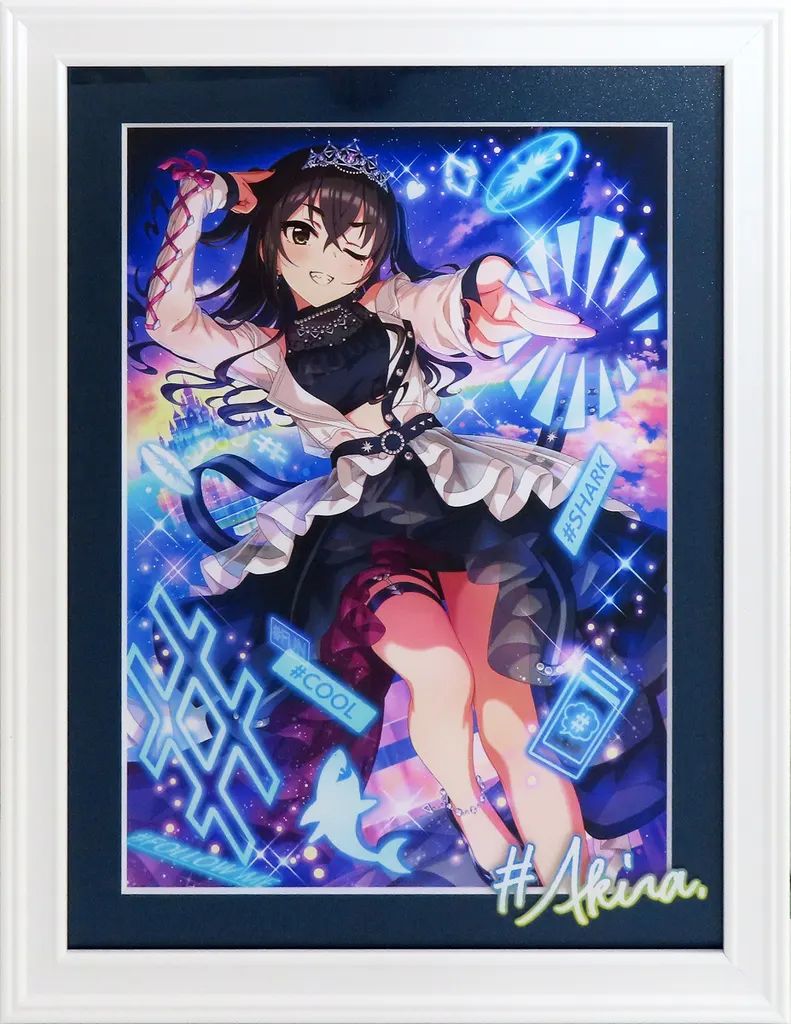 【中古】原画イラストボード 付属品付)アイドルマスターシンデレラガールズ キャラファイングラフ All for YOU!!!! Ver. 砂塚あきら