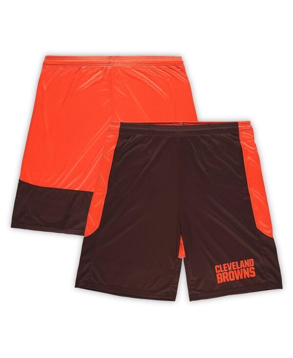 ファナティクス メンズ ボトムス ハーフパンツ・ショーツ トール ショートパンツ Fanatics Mens BrownOrange Cleveland Browns Big Tallaunch Sh