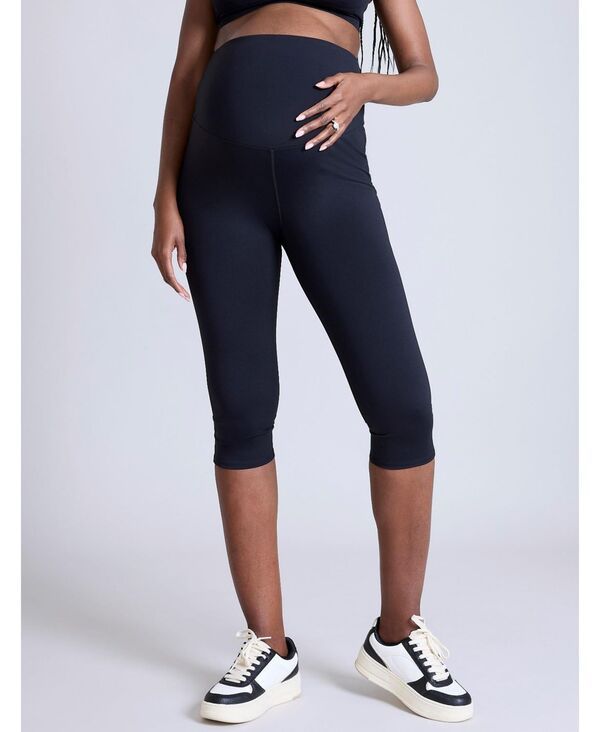 マザーフッドマタニティー レディース ボトムス レギンス キャップ Motherhood Maternity Over the Belly Active Capri Legging Motherhoo