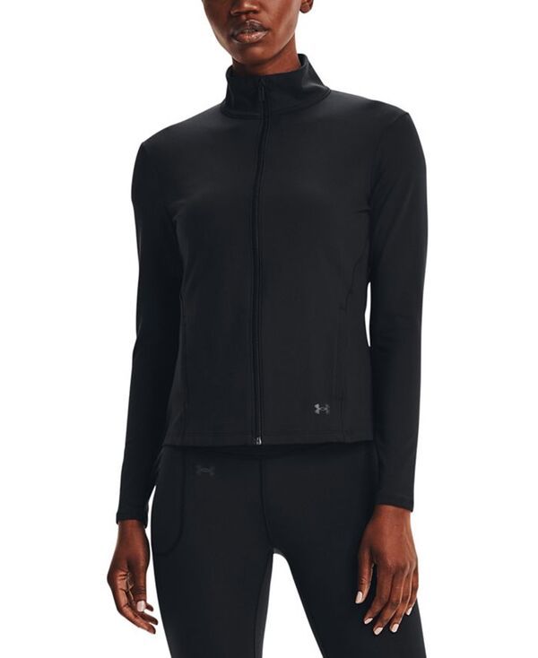 アンダーアーマー レディース アウター ジャケット・ブルゾン ジャケット Under Armour Womens Motion Zippered MockNeck Jacket Black Jet G