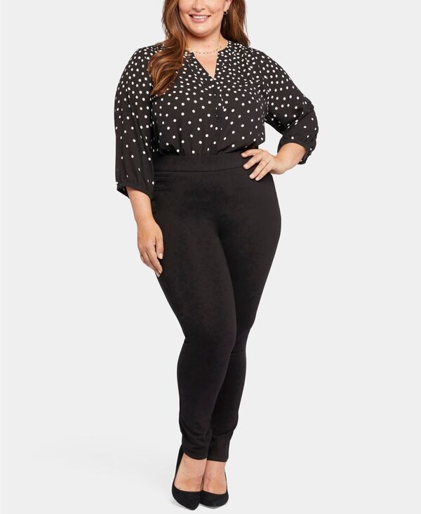 エヌワイディージェイ レディース ボトムス カジュアルパンツ プラスサイズ NYDJ Plusize Modern Legging Pants Black ブラック