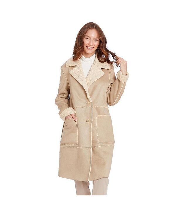 フライ レディース アウター ジャケット・ブルゾン コート Frye Womens Lily Faux Shearling Coat Mist