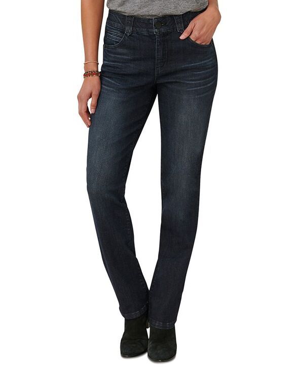 デモクラシー レディース ボトムス デニムパンツ プチ ジーンズ Democracy Petite Absolution StraightLeg Jeans Dark Indig