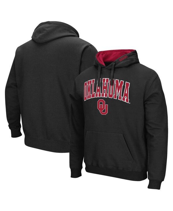 コロシアム メンズ アウター パーカー・スウェット ロゴ Colosseumens Oklahoma Sooners Arch Team Logo 30 Pullover Hoodie Black ブ