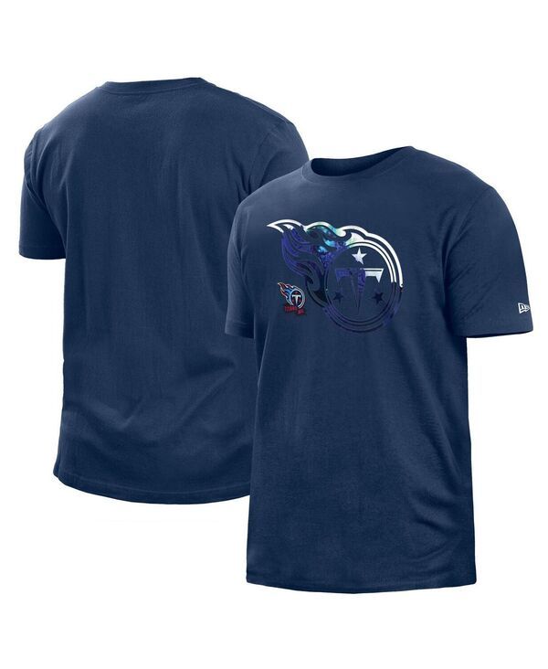 ニューエラ メンズ トップス Tシャツ New Era Mens Navy Tennessee Titans 2022 Sideline Ink Dye Tshirt Navy ネイビー