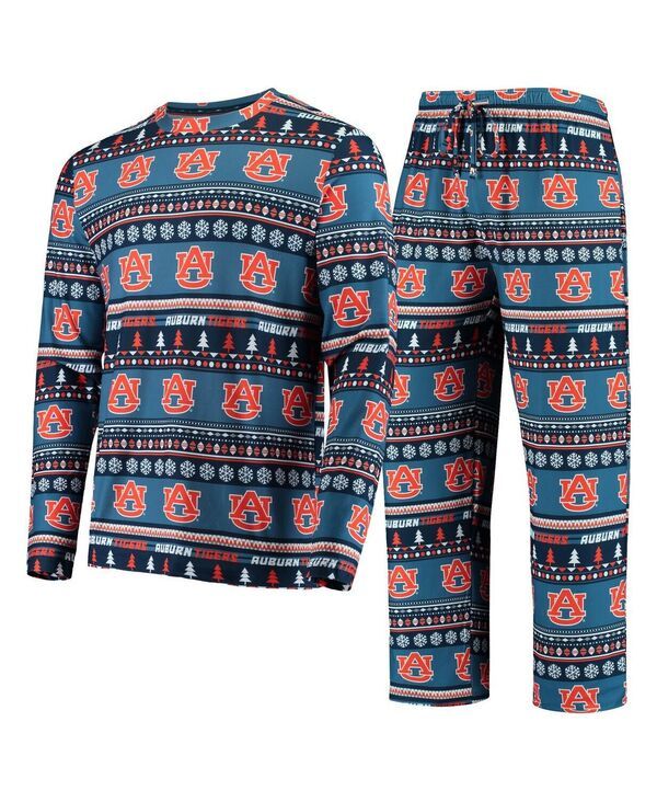 コンセプツ スポーツ メンズ アウター ニット・セーター Conceptsport Mens Navy Auburn Tigers Ugly Sweater Knit Long Sleeve Top