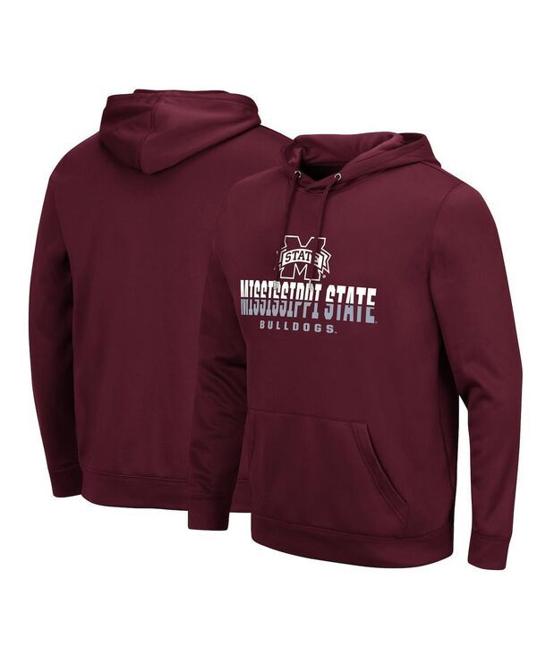 コロシアム メンズ アウター パーカー・スウェット Colosseumens Mississippi State Bulldogs Lantern Pullover Hoodie Maroon マルー