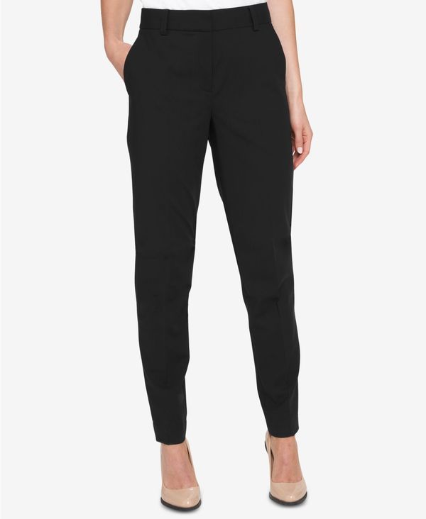 ダナ キャラン ニューヨーク レディース ボトムス カジュアルパンツ プチ パンツ DKNY Petite Essex Pants Black ブラック
