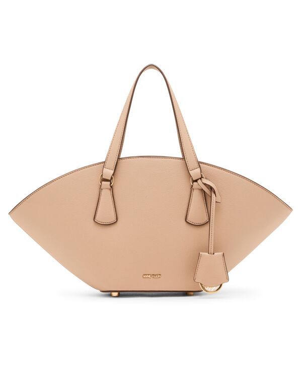 アンクライン レディース バッグ Anne Klein Curved Small Convertible Strap Tote Bag Beige ベージュ