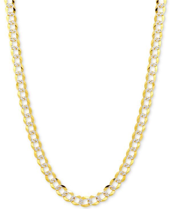 イタリアン ゴールド レディース アクセサリー ネックレス・チョーカー・ペンダントトップ レース Italian Gold 18 TwoTone Open Curb Link Chainecklace