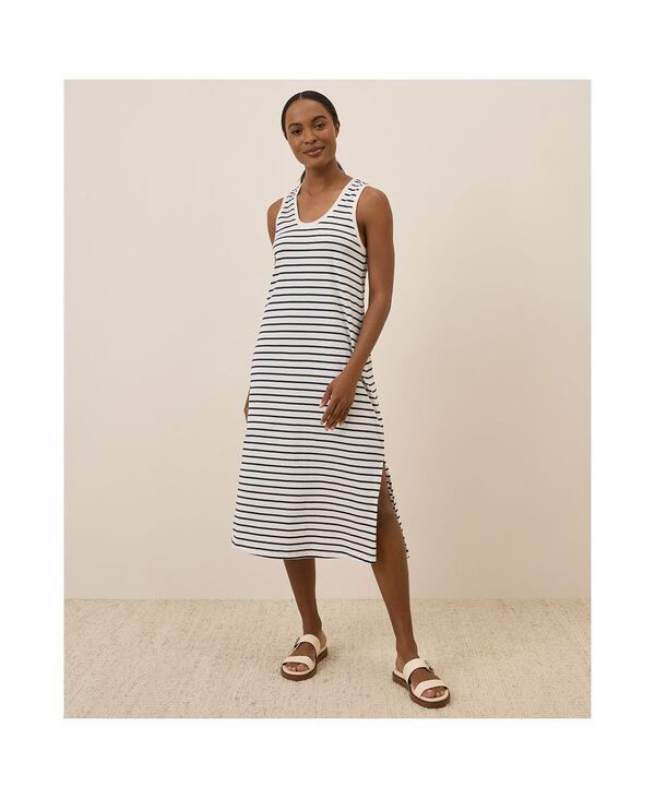 パクト レディース トップス ワンピース ミディワンピース ミディ コットン Pact Womens Organic Cotton Softspun Tank Midi Dress Open misc