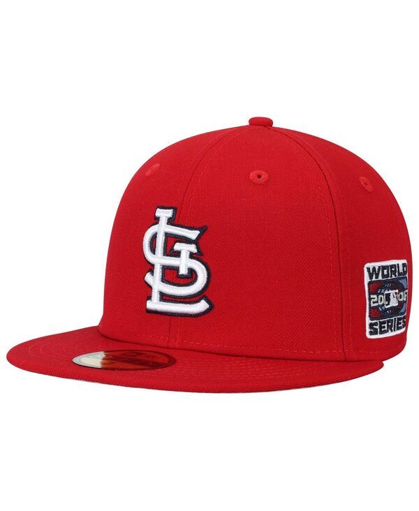 ニューエラ メンズ アクセサリー 帽子 ウール New Era Mens Red St Louis Cardinals 2006 World Series Wool 59FIFTY Fitted Ha