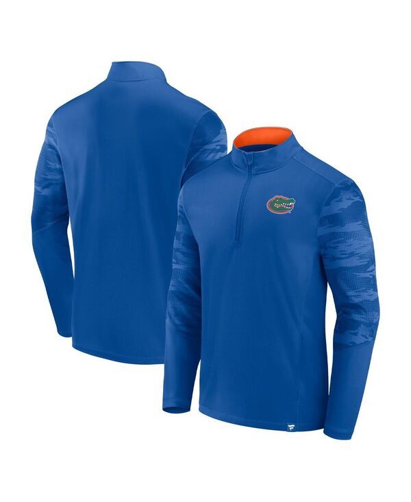ファナティクス メンズ トップス シャツ Fanatics Mens Royal Florida Gators Ringer QuarterZip Top Royal