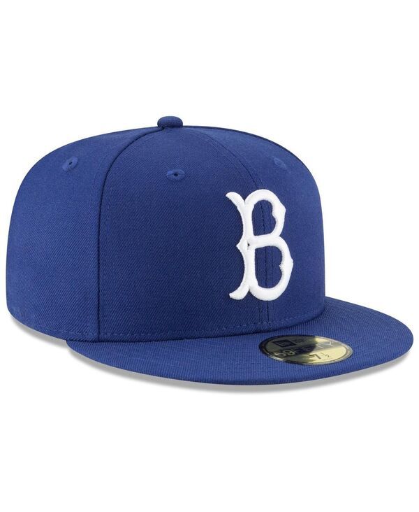 ニューエラ メンズ アクセサリー 帽子 ウール New Era Mens Royal Brooklyn Dodgers Cooperstown Collection Wool 59fifty Fitt