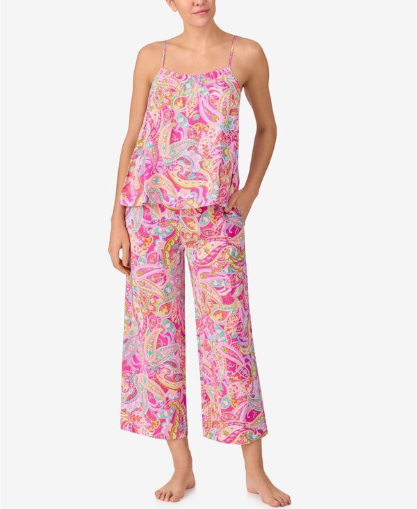 サンクチュアリー レディース アンダーウェア ナイトウェア ノースリーブ Sanctuary Womensleeveless Crop Tank Top Long Pant Pajama 2Piece