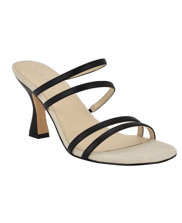 カルバンクライン レディース シューズ サンダル Calvin Klein Womens Jayla Strappy SlipOn Sandals Black ブラック