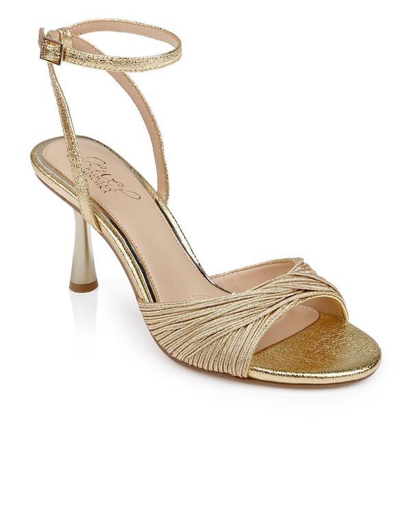 ジュウェルダグレイミシュカ レディース シューズ サンダル Jewel Badgley Mischka Womens Nanette Stiletto Dress Sandals Gold ゴールド