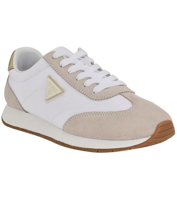 ゲス レディース ボトムス カジュアルパンツ スニーカー レース GUESS Womens Joggin LaceUp Retro Slim Jogger Sneakers WhiteBeige ホワ