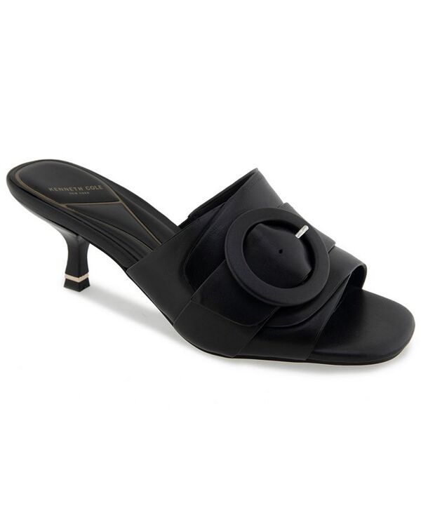 ケネスコール レディース シューズ サンダル Kenneth Cole New York Womens Valentina SlipOn Sandals Black Leather ブラック