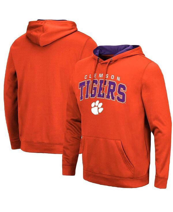 コロシアム メンズ アウター パーカー・スウェット パーカー Colosseum Mens Clemson Tigers Resistance Pullover Hoodie Orange オレンジ